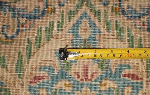 Kerman Yellow Hand Knotted 118 X 189  Area Rug 400-74442 Image 1