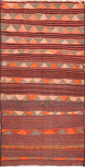 Kilim Multicolor Flat Woven 46 X 85  Area Rug 100-74636 Image 0