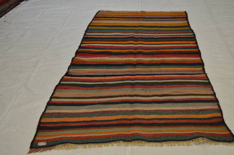Kilim Multicolor Runner Flat Woven 42 X 91  Area Rug 100-74652 Image 4