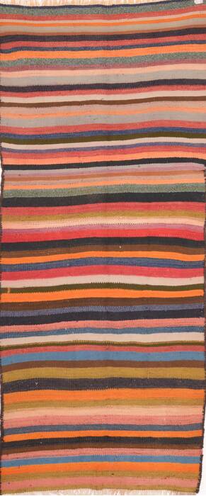 Kilim Multicolor Runner Flat Woven 42 X 91  Area Rug 100-74652 Image 0