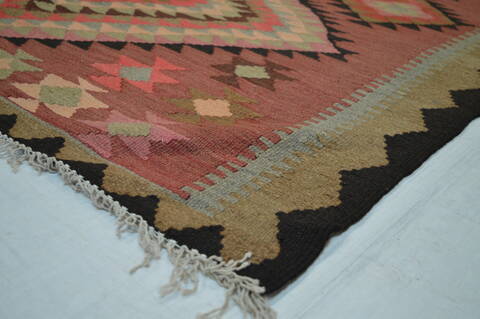 Kilim Purple Runner Flat Woven 49 X 112  Area Rug 100-74655 Image 4