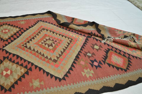 Kilim Purple Runner Flat Woven 49 X 112  Area Rug 100-74655 Image 5
