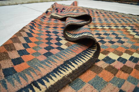 Kilim Purple Flat Woven 51 X 93  Area Rug 100-74658 Image 1