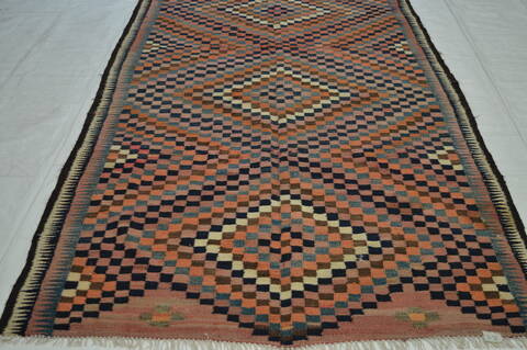 Kilim Purple Flat Woven 51 X 93  Area Rug 100-74658 Image 4