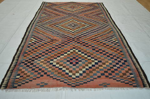 Kilim Purple Flat Woven 51 X 93  Area Rug 100-74658 Image 6