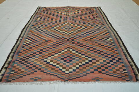 Kilim Purple Flat Woven 51 X 93  Area Rug 100-74658 Image 7