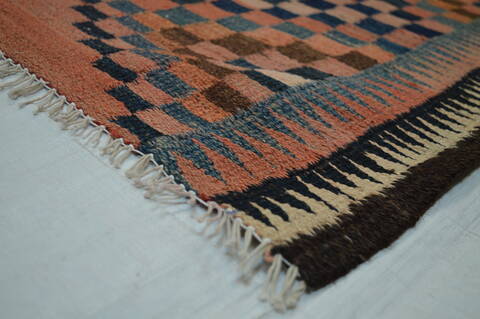 Kilim Purple Flat Woven 51 X 93  Area Rug 100-74658 Image 8