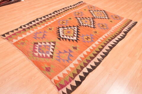 Kilim Purple Flat Woven 52 X 611  Area Rug 100-74664 Image 8