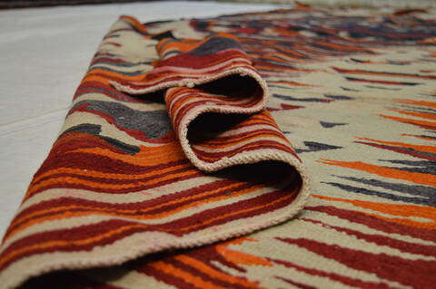 Kilim Red Runner Flat Woven 49 X 110  Area Rug 100-74676 Image 6