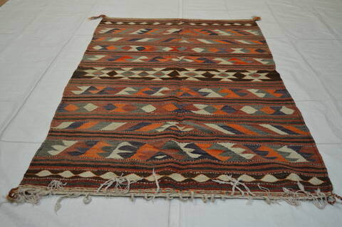 Kilim Purple Flat Woven 45 X 82  Area Rug 100-74678 Image 3