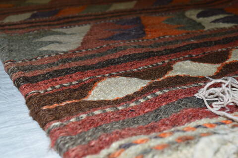 Kilim Purple Flat Woven 45 X 82  Area Rug 100-74678 Image 4