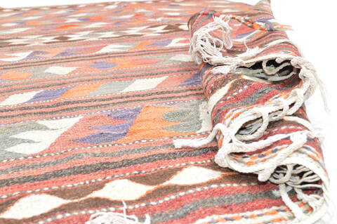 Kilim Purple Flat Woven 45 X 82  Area Rug 100-74678 Image 6