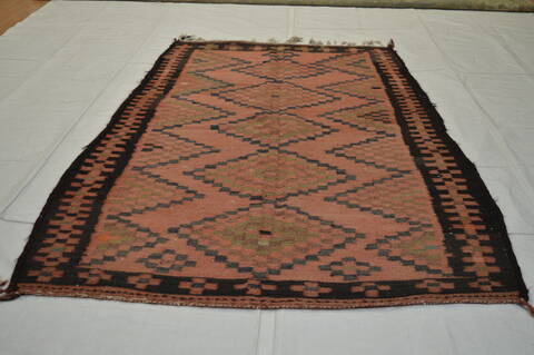 Kilim Purple Runner Flat Woven 49 X 112  Area Rug 100-74681 Image 5