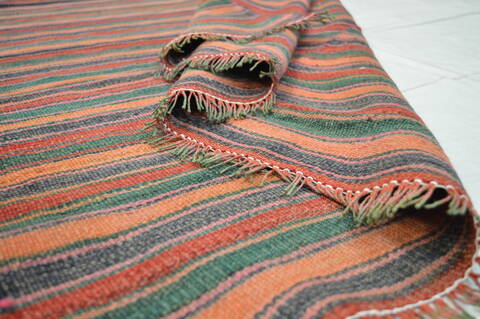 Kilim Red Flat Woven 49 X 91  Area Rug 100-74689 Image 3