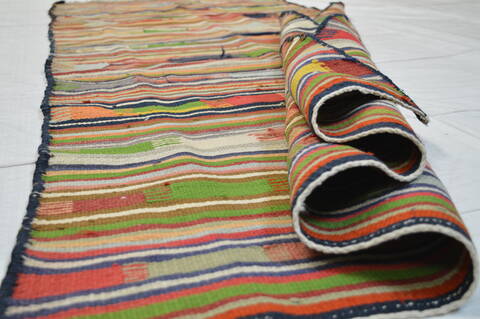Kilim Orange Runner Flat Woven 35 X 96  Area Rug 100-74691 Image 1