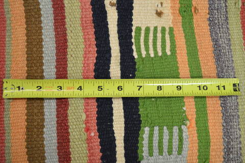 Kilim Orange Runner Flat Woven 35 X 96  Area Rug 100-74691 Image 2