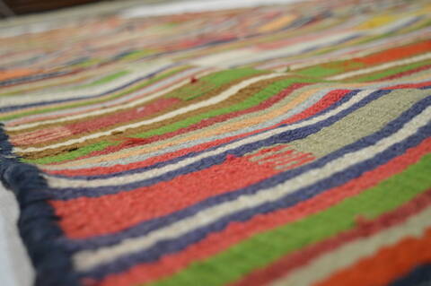 Kilim Orange Runner Flat Woven 35 X 96  Area Rug 100-74691 Image 6
