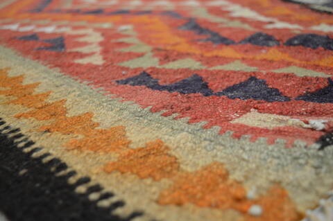 Kilim Purple Flat Woven 51 X 94  Area Rug 100-74697 Image 2