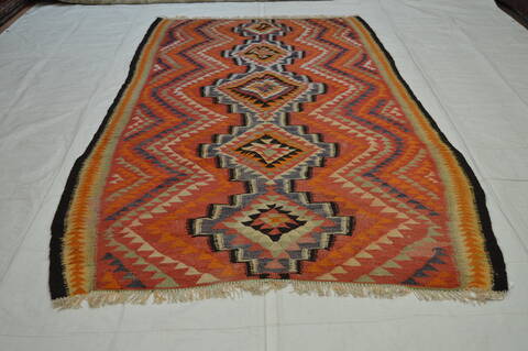 Kilim Purple Flat Woven 51 X 94  Area Rug 100-74697 Image 7