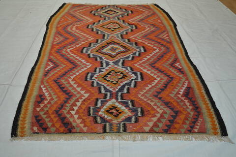 Kilim Purple Flat Woven 51 X 94  Area Rug 100-74697 Image 8