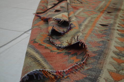 Kilim Purple Flat Woven 411 X 84  Area Rug 100-74700 Image 2