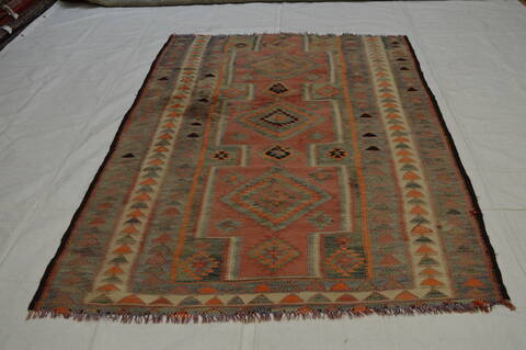 Kilim Purple Flat Woven 411 X 84  Area Rug 100-74700 Image 5