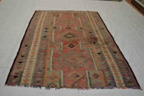 Kilim Purple Flat Woven 411 X 84  Area Rug 100-74700 Image 6