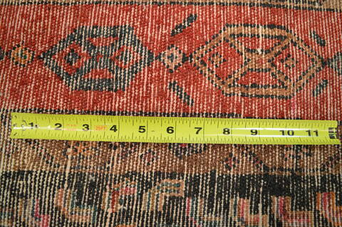 Hamedan Blue Runner Hand Knotted 50 X 118  Area Rug 100-74718 Image 7