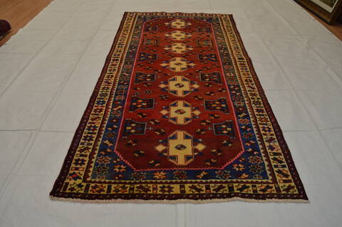 Mussel Red Runner Hand Knotted 46 X 89  Area Rug 100-74721 Image 6