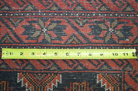 Baluch Blue Hand Knotted 39 X 69  Area Rug 100-74757 Image 2