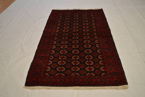 Baluch Blue Hand Knotted 39 X 69  Area Rug 100-74757 Image 3