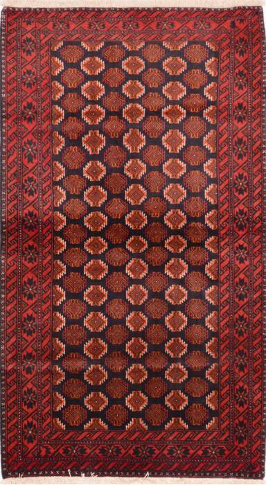 Baluch Blue Hand Knotted 39 X 69  Area Rug 100-74757 Image 0