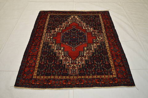 Sanandaj Red Hand Knotted 40 X 410  Area Rug 100-74765 Image 1