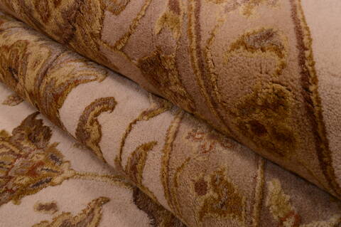 Jaipur Beige Hand Knotted 811 X 123  Area Rug 100-74798 Image 6