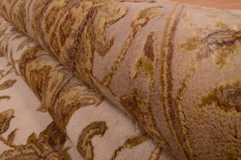 Jaipur Beige Hand Knotted 811 X 123  Area Rug 100-74798 Image 7