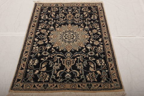 Nain Blue Hand Knotted 29 X 43  Area Rug 100-74801 Image 1