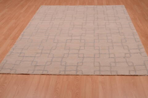 Modern White Hand Knotted 60 X 86  Area Rug 100-74831 Image 4