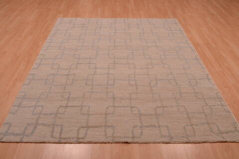 Modern White Hand Knotted 60 X 86  Area Rug 100-74831 Image 6