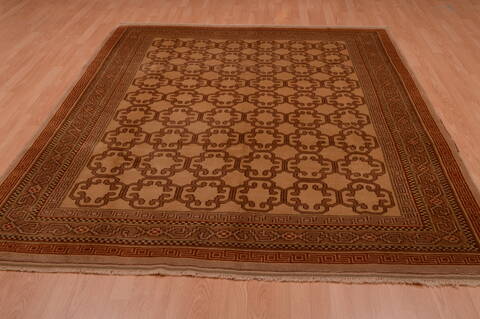 Shiraz Brown Hand Knotted 67 X 93  Area Rug 100-74846 Image 2