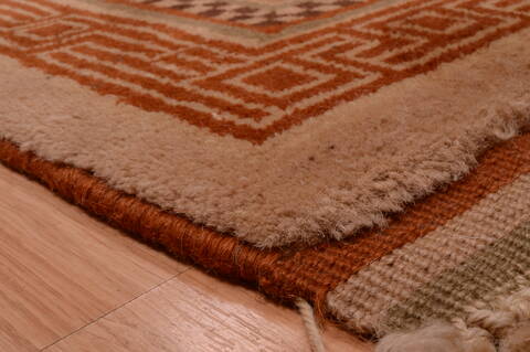 Shiraz Brown Hand Knotted 67 X 93  Area Rug 100-74846 Image 5