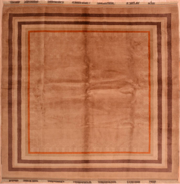 Shiraz Grey Square Hand Knotted 67 X 68  Area Rug 100-74849 Image 0