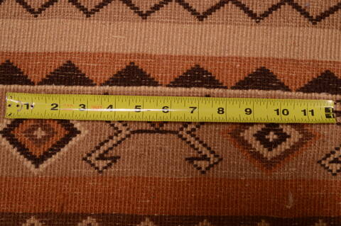 Shiraz Brown Square Hand Knotted 68 X 710  Area Rug 100-74854 Image 1
