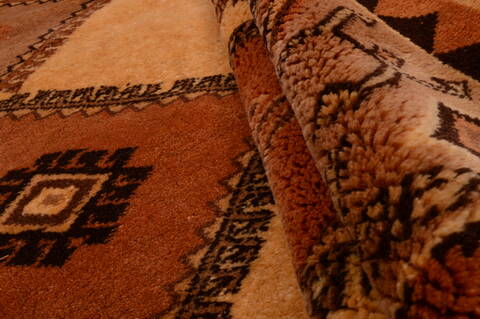 Shiraz Brown Square Hand Knotted 68 X 710  Area Rug 100-74854 Image 6