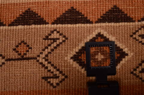 Shiraz Brown Square Hand Knotted 68 X 710  Area Rug 100-74854 Image 7