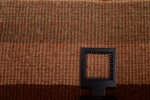 Shiraz Brown Square Hand Knotted 68 X 76  Area Rug 100-74856 Image 3