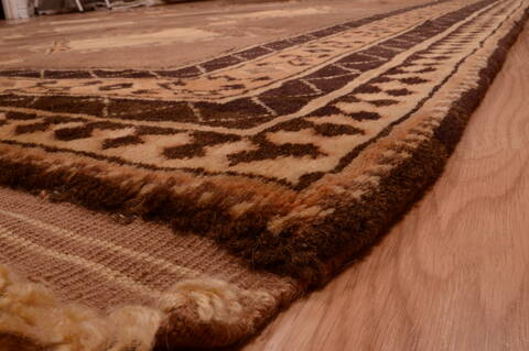 Shiraz Brown Hand Knotted 83 X 90  Area Rug 100-74858 Image 8