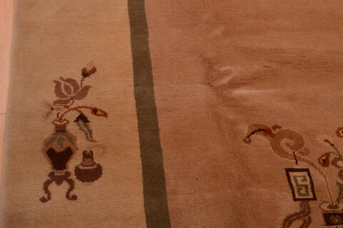 Mid-century Green Hand Knotted 77 X 99  Area Rug 100-74859 Image 4