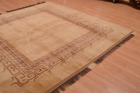 Shiraz Grey Square Hand Knotted 78 X 78  Area Rug 100-74862 Image 2