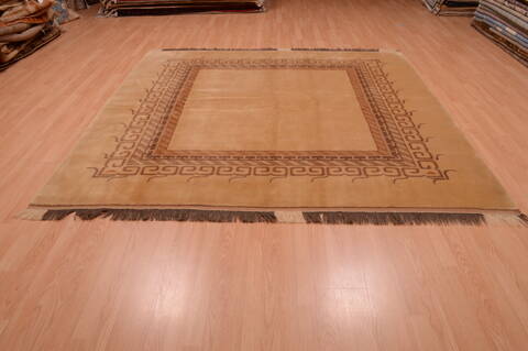 Shiraz Grey Square Hand Knotted 78 X 78  Area Rug 100-74862 Image 7