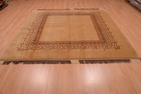Shiraz Grey Square Hand Knotted 78 X 78  Area Rug 100-74862 Image 8